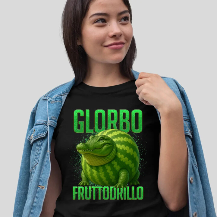 Glorbo fruttodrillo - Italian brainrot - dámske tričko s potlačou