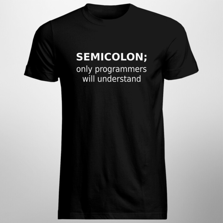 Semicolon - Pánske tričko s potlačou