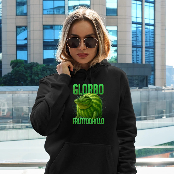 Glorbo fruttodrillo - Italian brainrot  - dámska mikina s potlačou