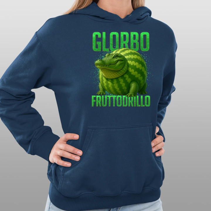 Glorbo fruttodrillo - Italian brainrot  - dámska mikina s potlačou