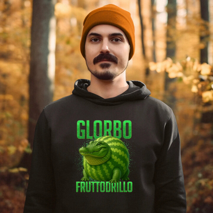 Glorbo fruttodrillo - Italian brainrot  - pánska mikina s potlačou