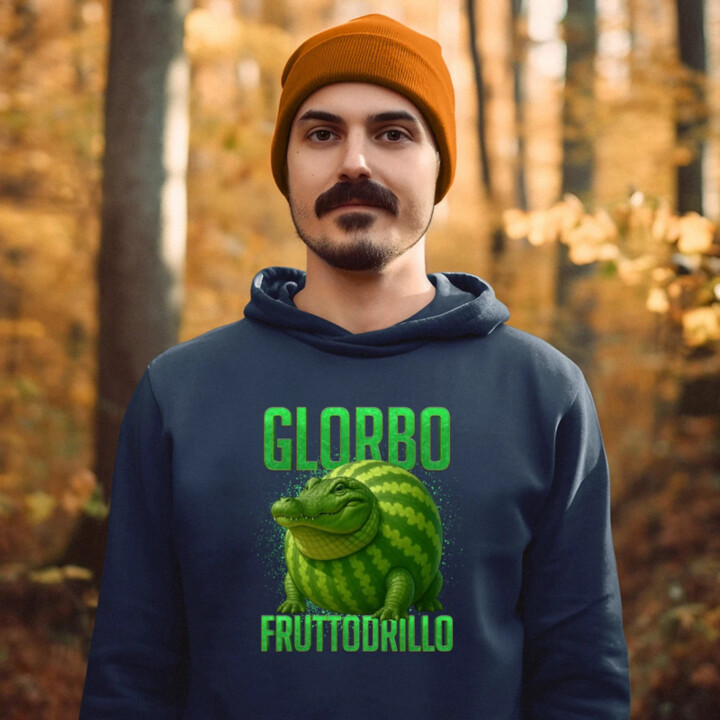 Glorbo fruttodrillo - Italian brainrot  - pánska mikina s potlačou