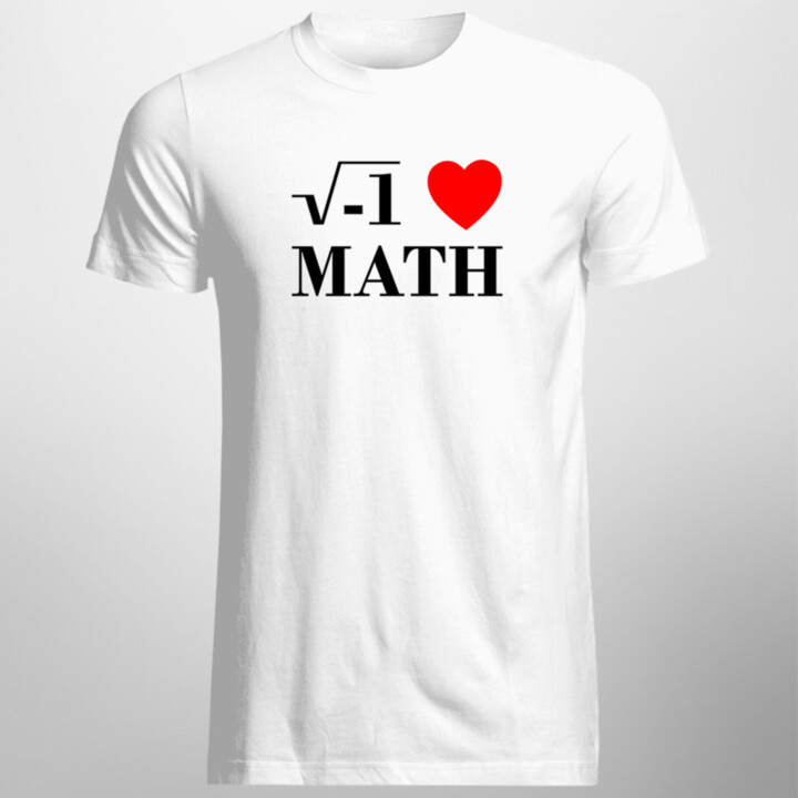 I love math - Pánske  tričko s potlačou