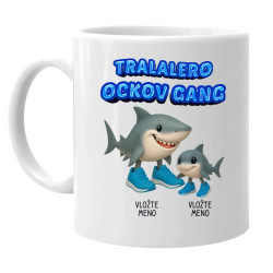 Tralalero ockov gang - jedno dieťa - Italian Brainrot - keramický hrnček s potlačou