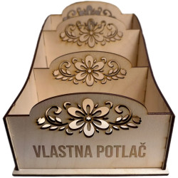 Skrinka na korenie s gravírovaním - produkt s vlastnou potlačou