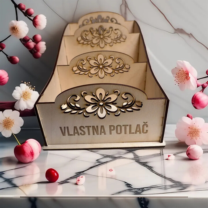 Skrinka na korenie s gravírovaním - produkt s vlastnou potlačou