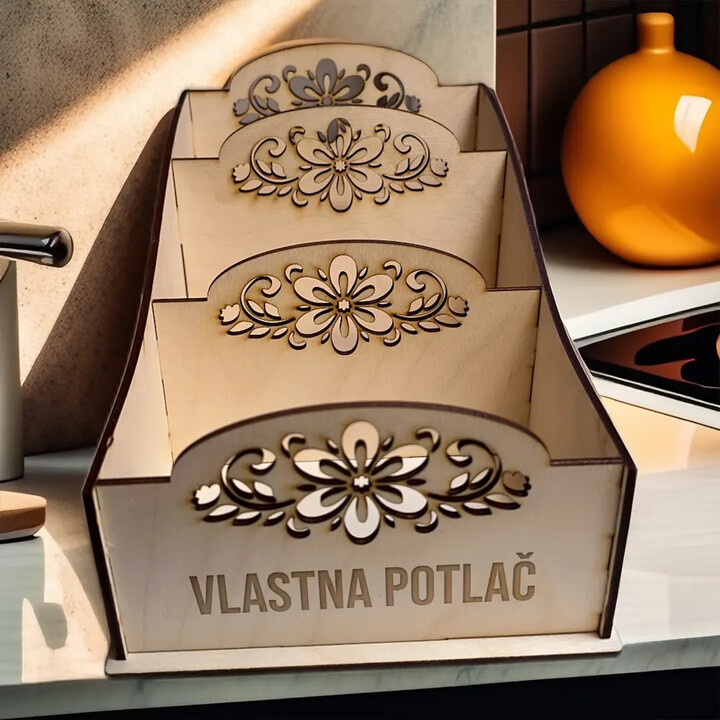 Skrinka na korenie s gravírovaním - produkt s vlastnou potlačou