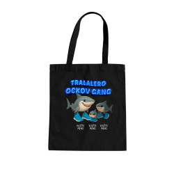Tralalero ockov gang - dve deti - taška s potlačou - personalizovaný produkt