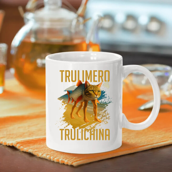 Trulimero trulichina - Italian brainrot - keramický hrnček s potlačou