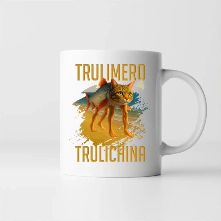 Trulimero trulichina - Italian brainrot - keramický hrnček s potlačou