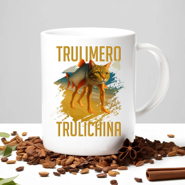 Trulimero trulichina - Italian brainrot - keramický hrnček s potlačou