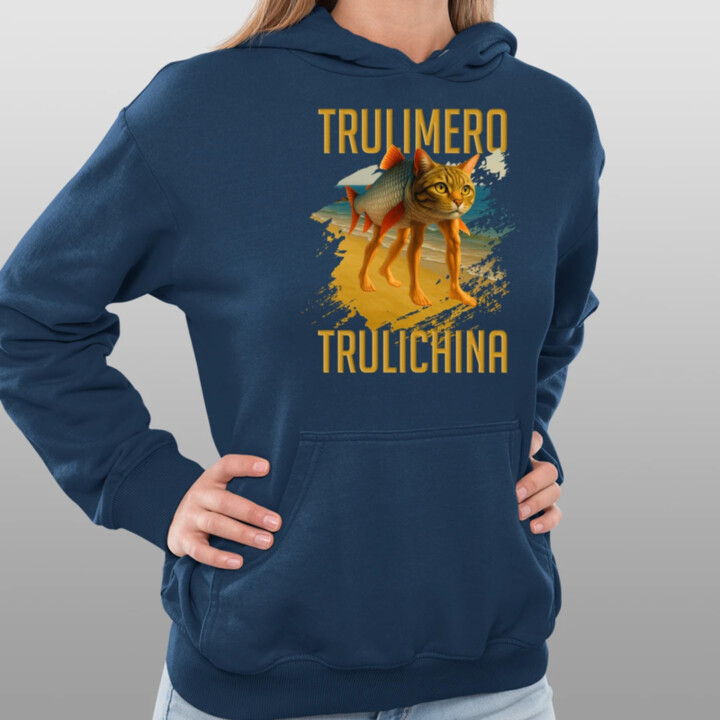 Trulimero trulichina - Italian brainrot  - dámska mikina s potlačou