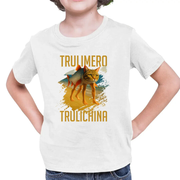 Trulimero trulichina - Italian brainrot - detské tričko s potlačou