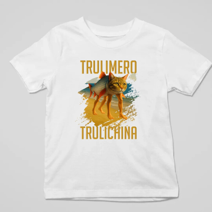 Trulimero trulichina - Italian brainrot - detské tričko s potlačou