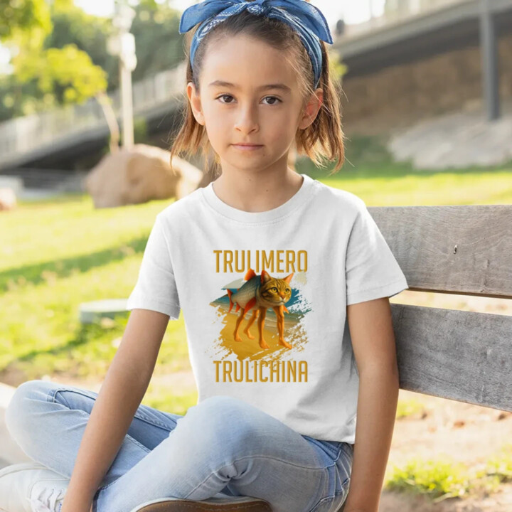 Trulimero trulichina - Italian brainrot - detské tričko s potlačou