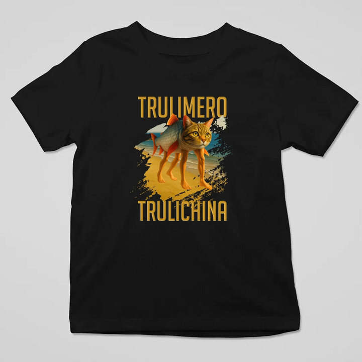 Trulimero trulichina - Italian brainrot - detské tričko s potlačou
