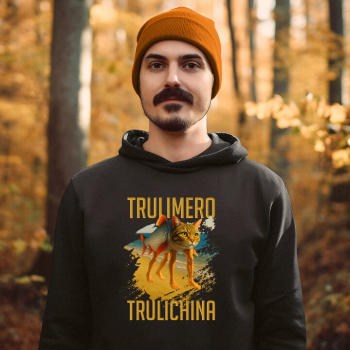 Trulimero trulichina - Italian brainrot  - pánska mikina s potlačou