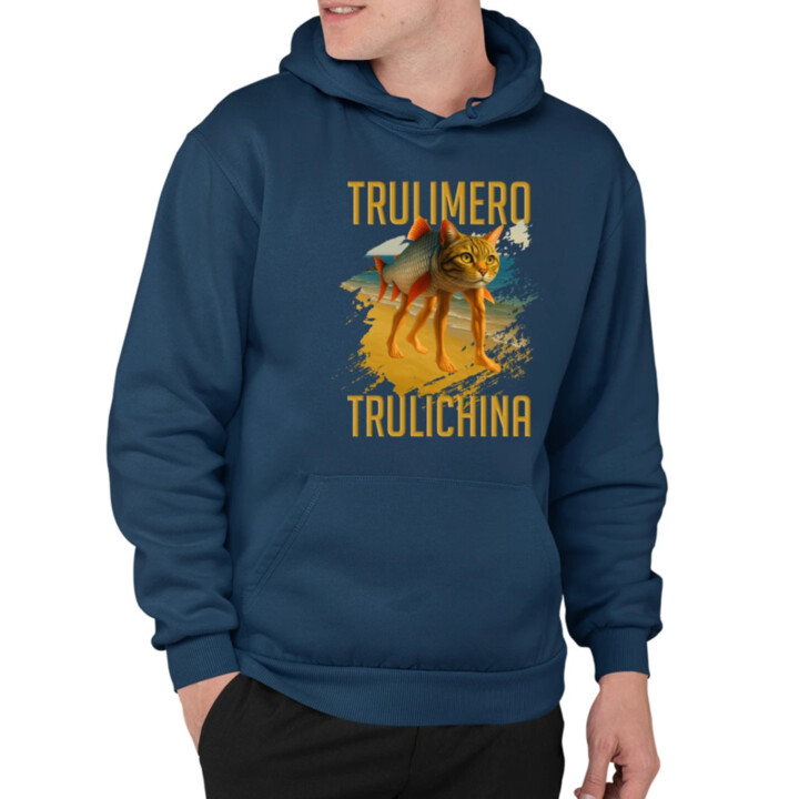 Trulimero trulichina - Italian brainrot  - pánska mikina s potlačou