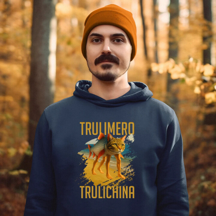 Trulimero trulichina - Italian brainrot  - pánska mikina s potlačou