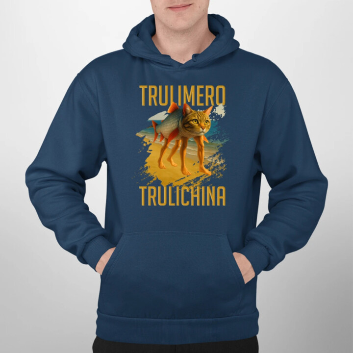 Trulimero trulichina - Italian brainrot  - pánska mikina s potlačou