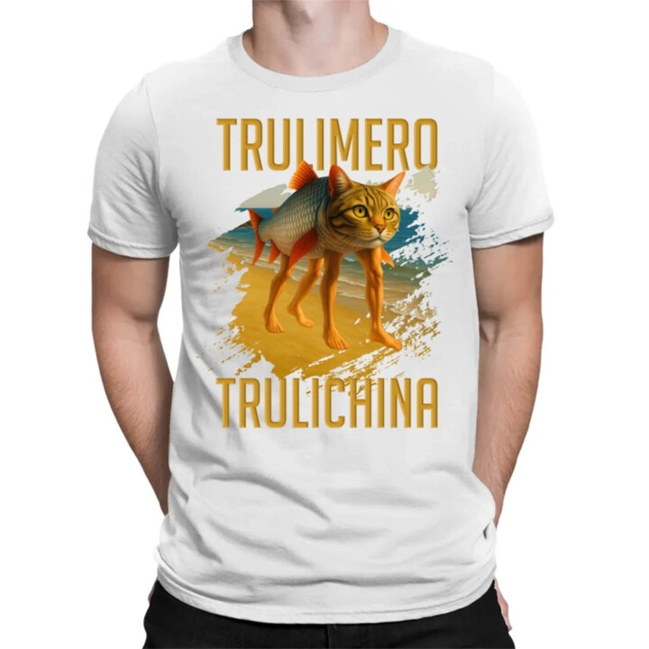 Trulimero trulichina - Italian brainrot - pánske tričko s potlačou