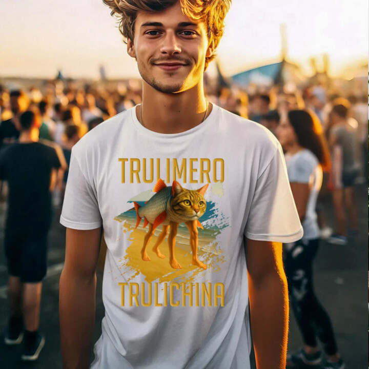Trulimero trulichina - Italian brainrot - pánske tričko s potlačou