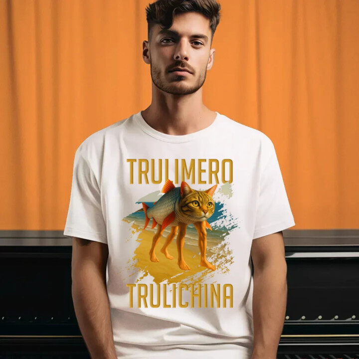 Trulimero trulichina - Italian brainrot - pánske tričko s potlačou