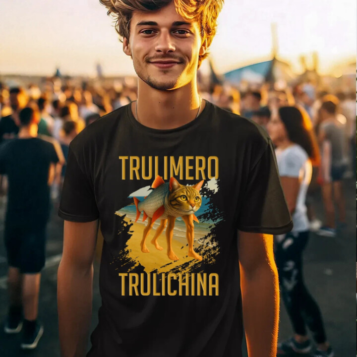 Trulimero trulichina - Italian brainrot - pánske tričko s potlačou