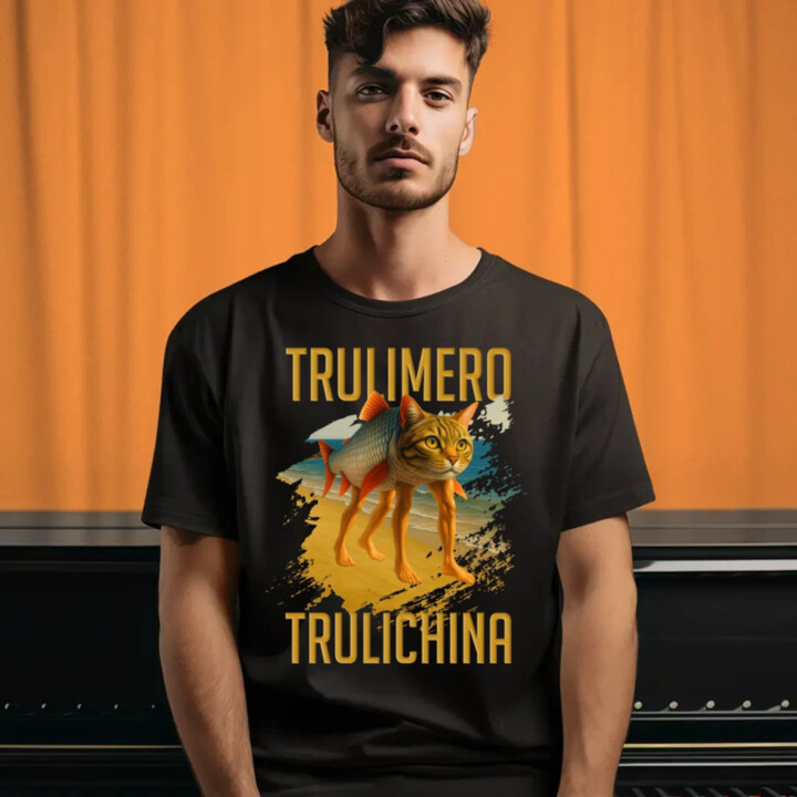 Trulimero trulichina - Italian brainrot - pánske tričko s potlačou