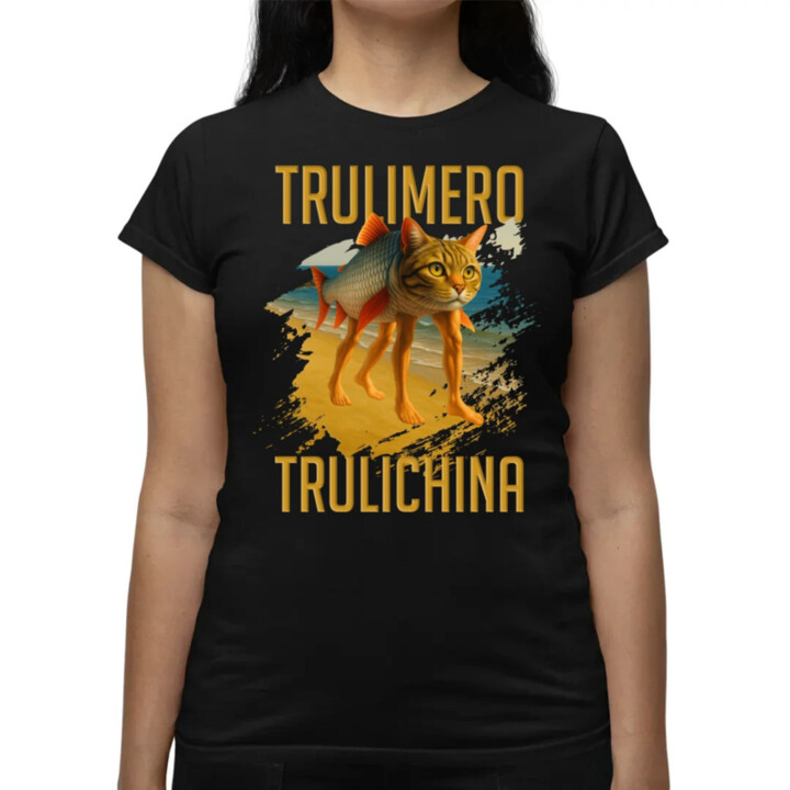Trulimero trulichina - Italian brainrot - dámske tričko s potlačou