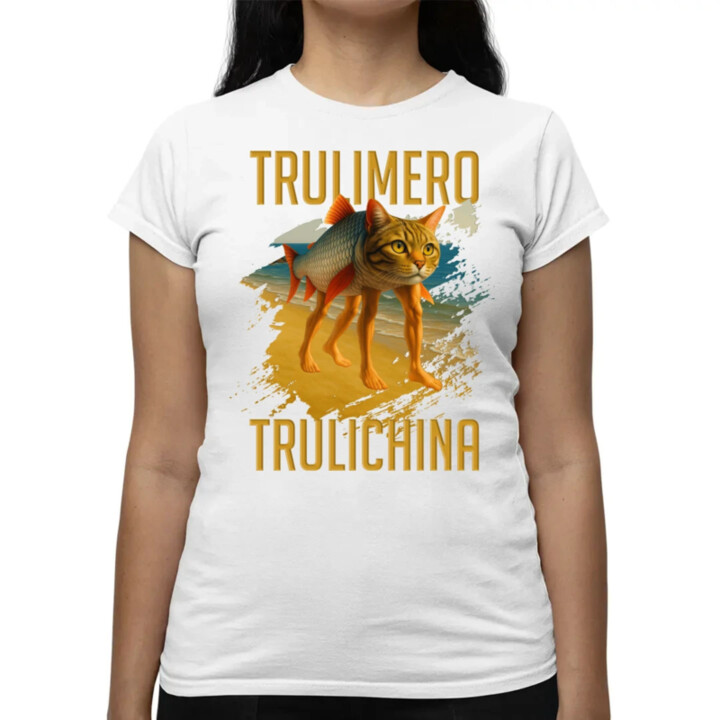 Trulimero trulichina - Italian brainrot - dámske tričko s potlačou