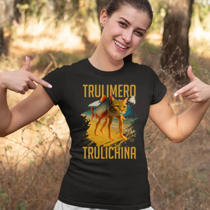 Trulimero trulichina - Italian brainrot - dámske tričko s potlačou