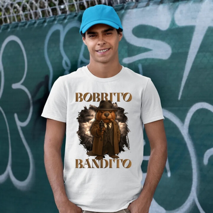 Bobrito Bandito V2 - Italian Brainrot - pánske tričko s potlačou
