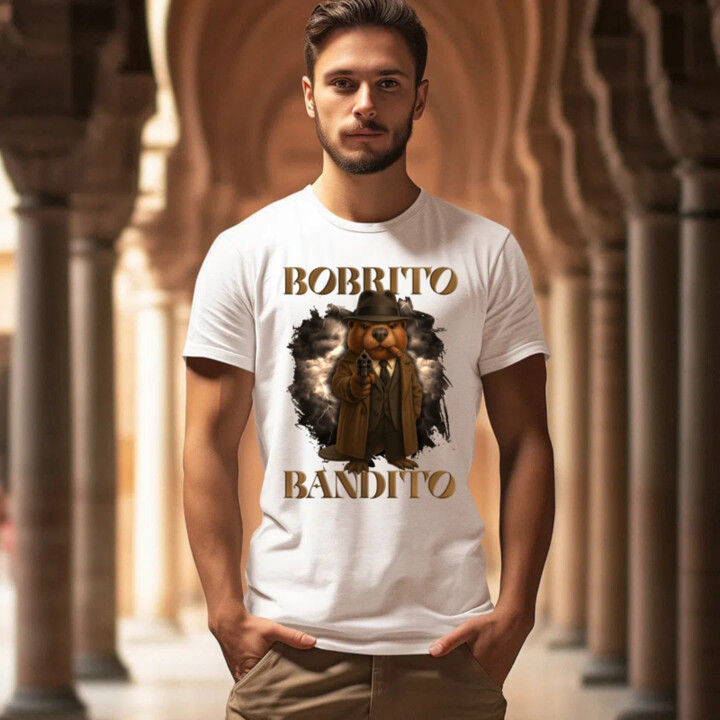 Bobrito Bandito V2 - Italian Brainrot - pánske tričko s potlačou