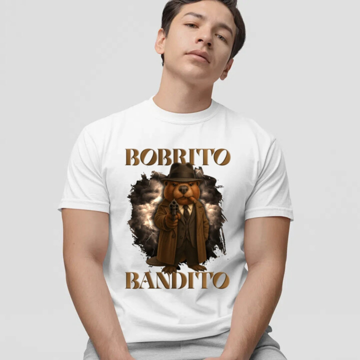 Bobrito Bandito V2 - Italian Brainrot - pánske tričko s potlačou