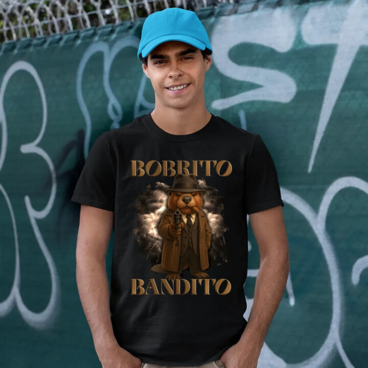 Bobrito Bandito V2 - Italian Brainrot - pánske tričko s potlačou