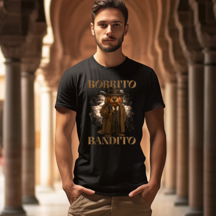 Bobrito Bandito V2 - Italian Brainrot - pánske tričko s potlačou