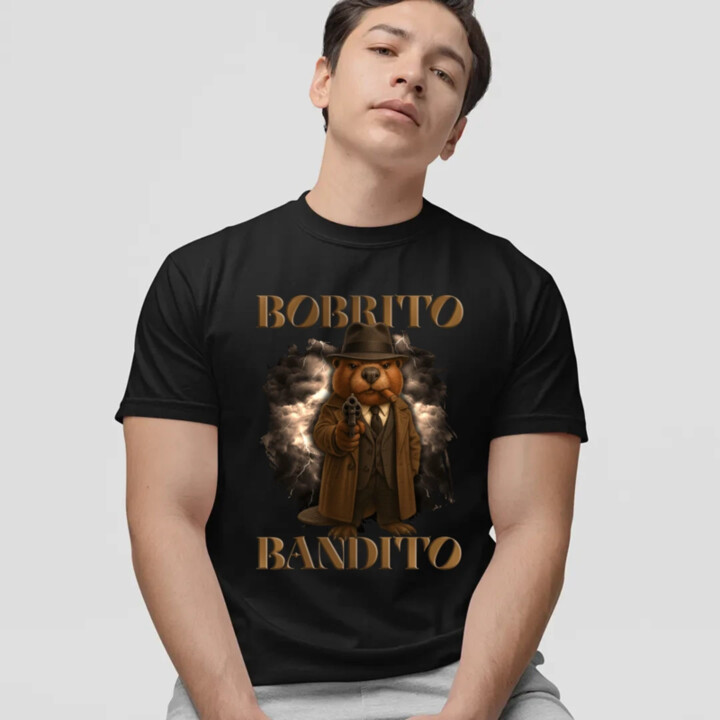 Bobrito Bandito V2 - Italian Brainrot - pánske tričko s potlačou