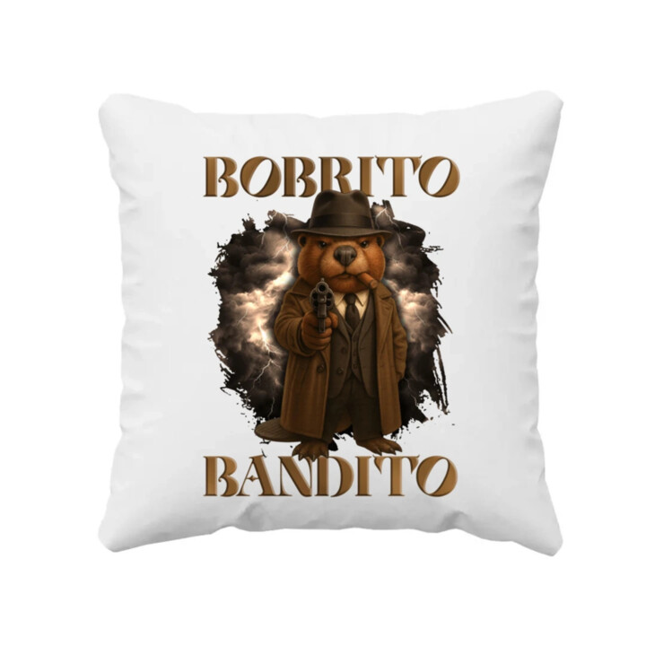 Bobrito Bandito V2 - Italian Brainrot - vankúš s potlačou