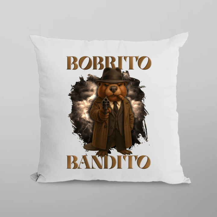 Bobrito Bandito V2 - Italian Brainrot - vankúš s potlačou