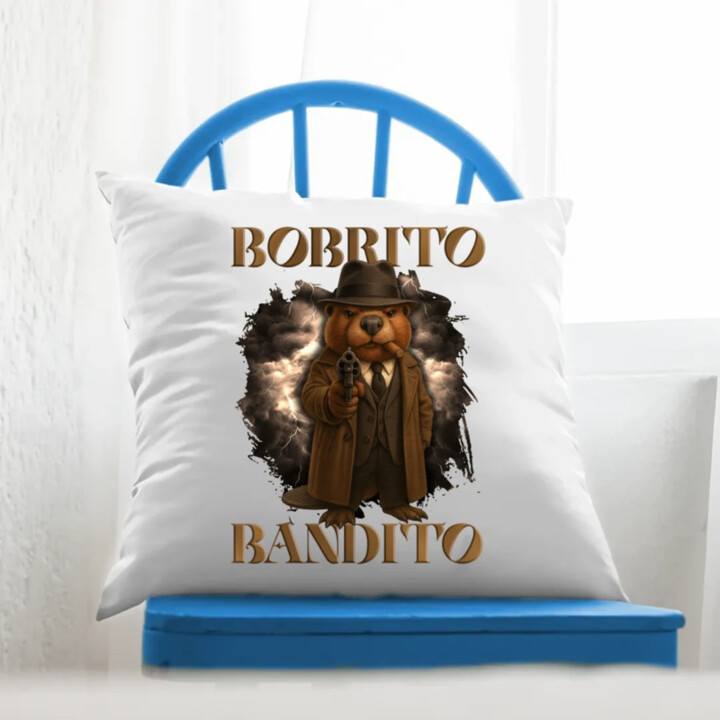 Bobrito Bandito V2 - Italian Brainrot - vankúš s potlačou