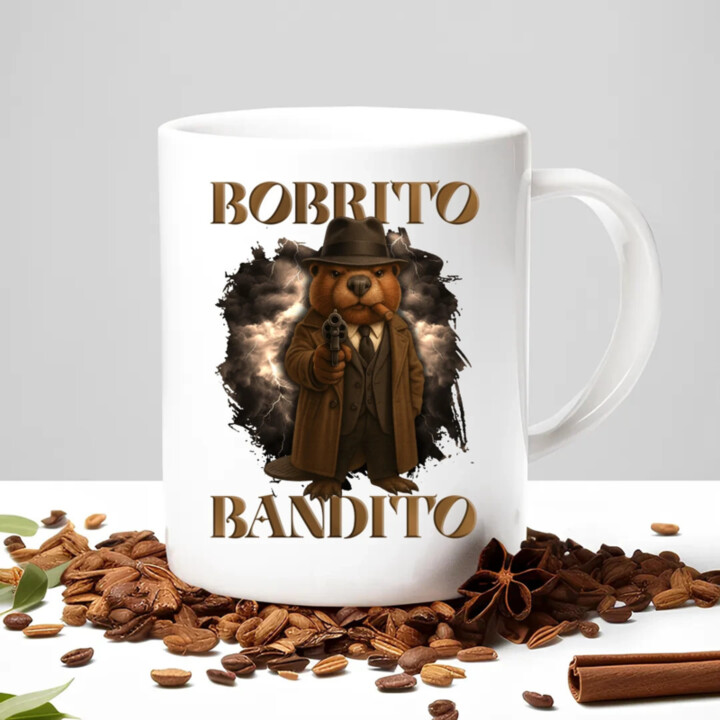 Bobrito Bandito V2 - Italian Brainrot - keramický hrnček s potlačou