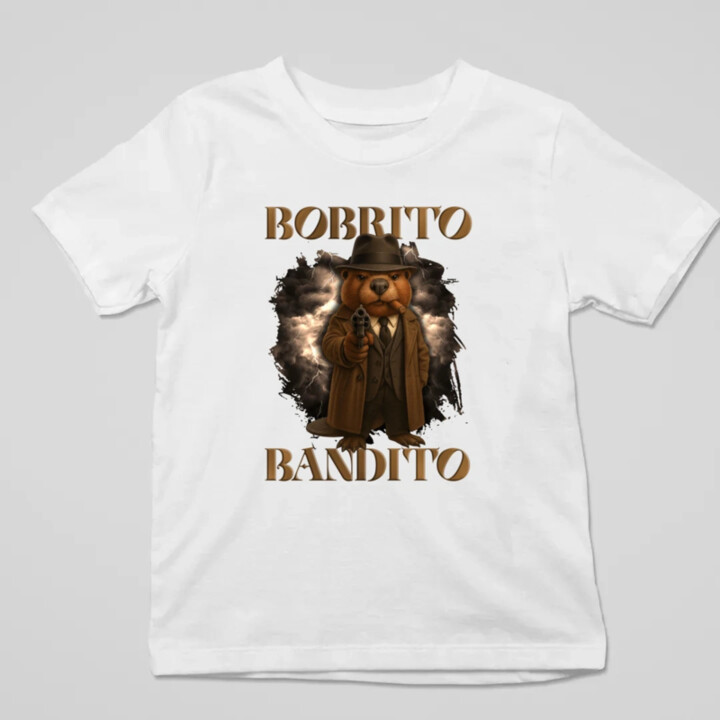 Bobrito Bandito V2 - Italian Brainrot - detské tričko s potlačou