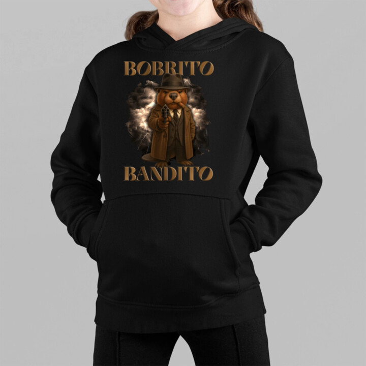 Bobrito Bandito V2 - Italian Brainrot - detská mikina s kapucňou