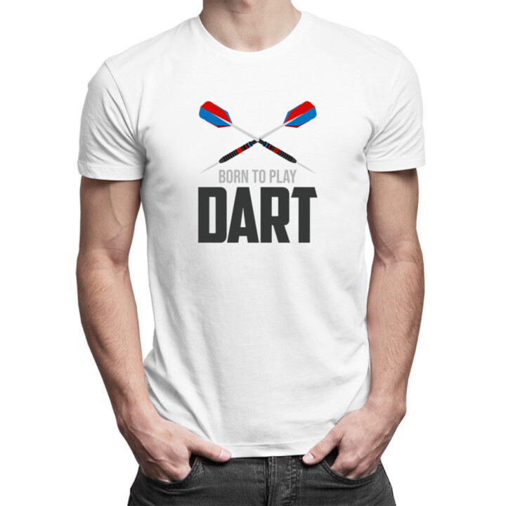 Born to play dart - Pánske tričko s potlačou