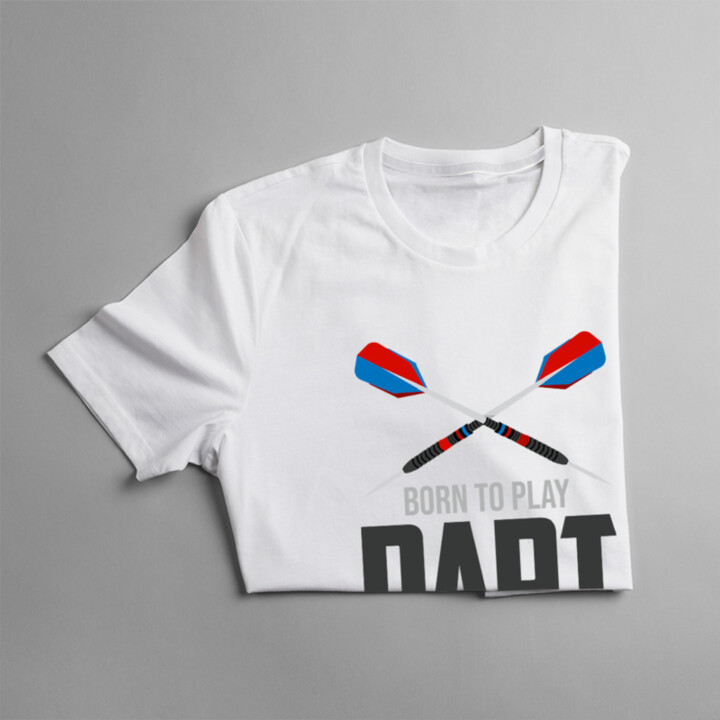 Born to play dart - Pánske tričko s potlačou