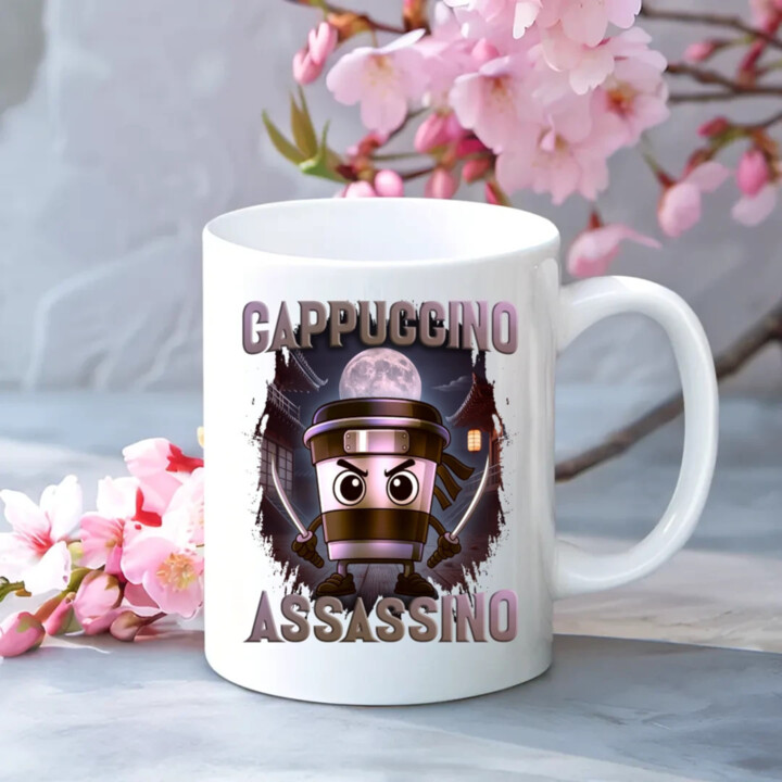 Cappuccino Assassino V2 - Italian Brainrot - keramický hrnček s potlačou