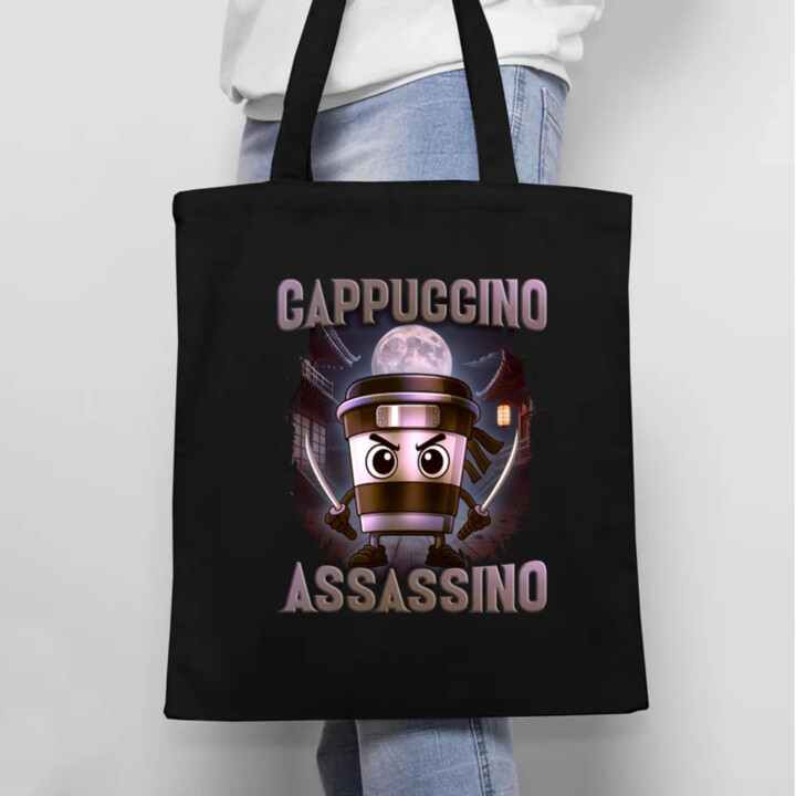 Cappuccino Assassino V2 - Italian Brainrot - taška s potlačou