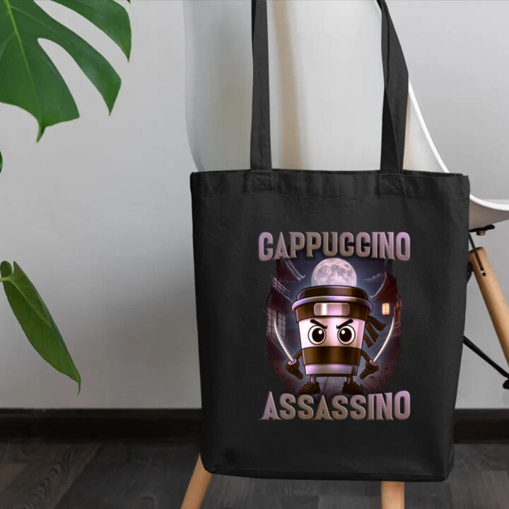 Cappuccino Assassino V2 - Italian Brainrot - taška s potlačou