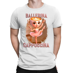 Ballerina Cappuccina V2 - Italian Brainrot - pánske tričko s potlačou